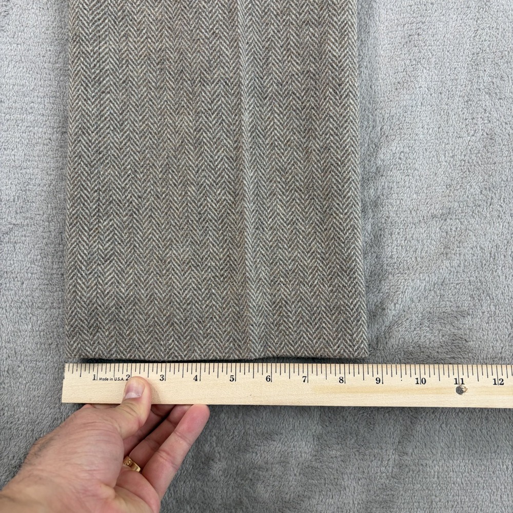 Banana‎ Republic Martin Fit Trousers Pants in Brown Stretch Wool Herringbone 2S - Picture 9 of 12